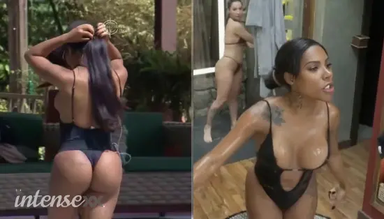 Carol Lekker gostosa na Fazenda pagando peitinho