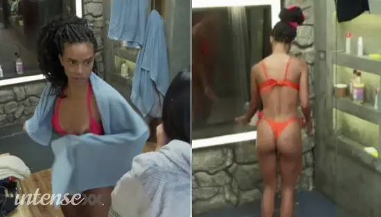 Kathy Maravilha gostosa pagando peitinho na Fazenda